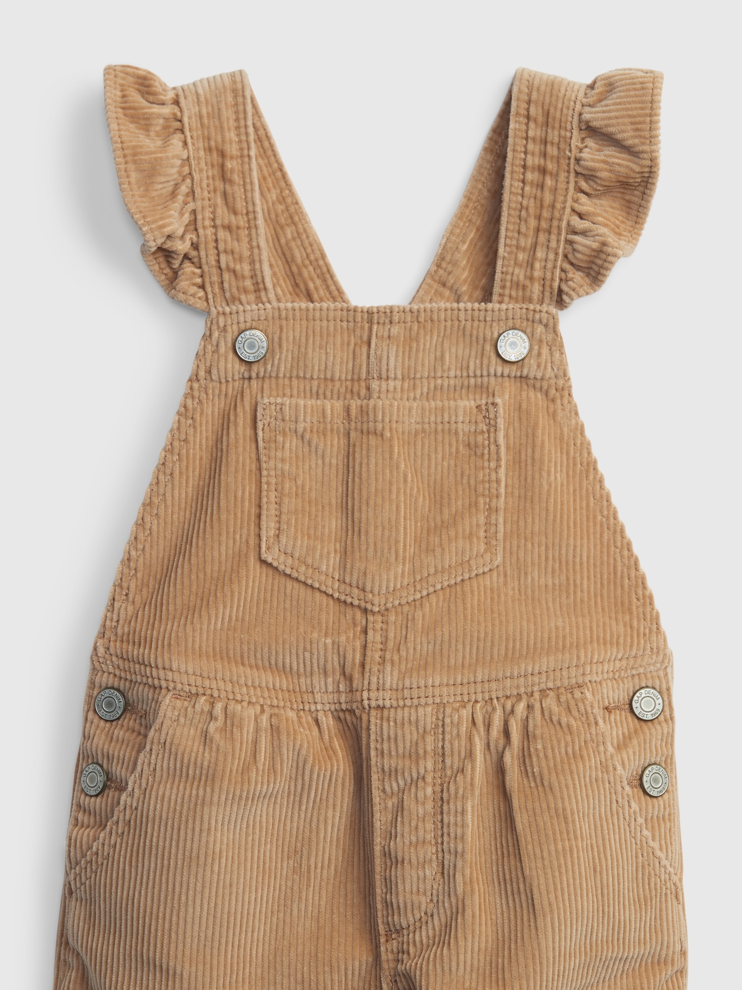 Toddler Corduroy Ruffle Overalls Gap