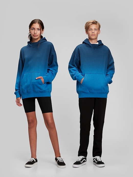 1 of 8 showing, with the color PRECIOUS BLUE of product Teen Tie-Dye Hoodie
