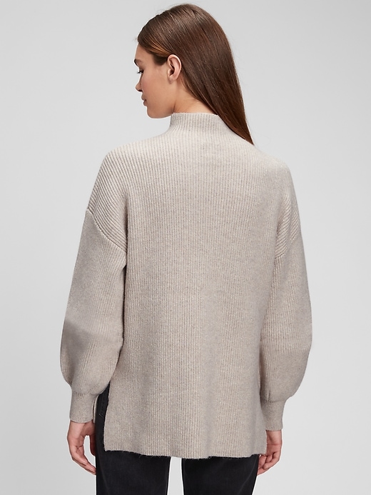 Image number 2 showing, Oversized Funnel-Neck Sweater