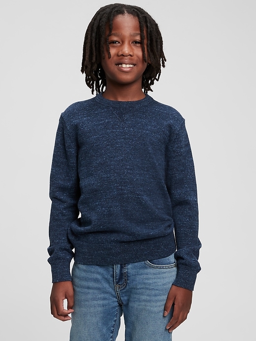 Image number 2 showing, Kids Solid Crewneck Sweater
