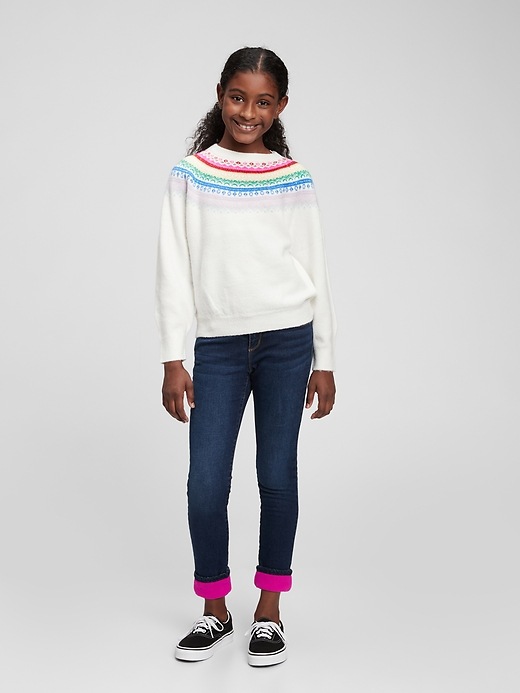 Image number 2 showing, Kids Lined Skinny Jeans with Washwell &#153