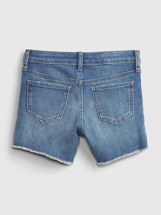 Pantalon Corto Niña Short Gap Kids Midi Washwell Para Niña Azul