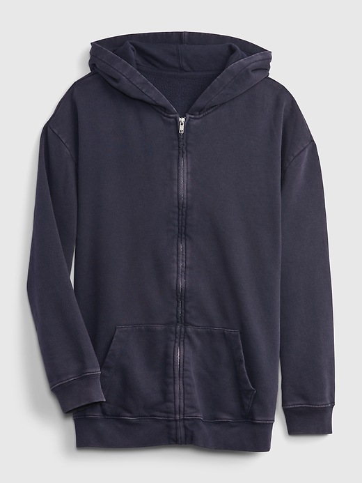 2 of 8 showing, with the color dark night of product Teen Oversized Tunic Hoodie