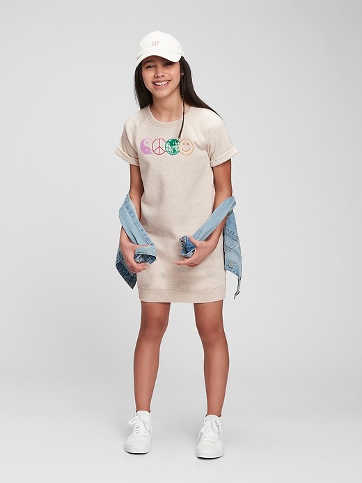 Image number 2 showing, Kids Sweatshirt Dress