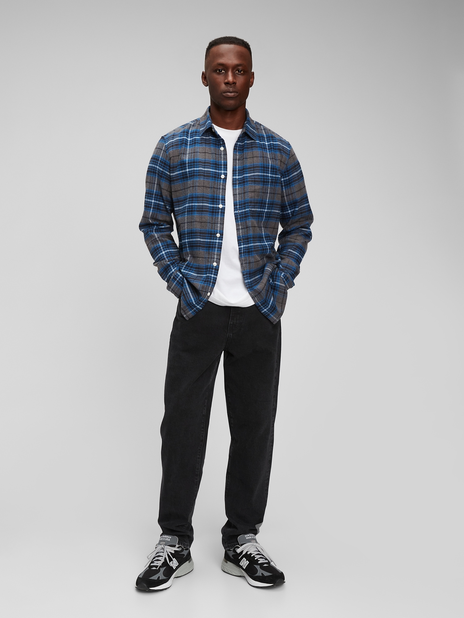 100% Organic Cotton Midweight Flannel Shirt | Gap