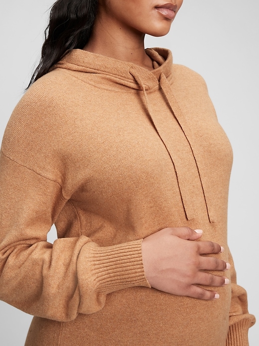 Image number 3 showing, Maternity Softest Sweater Hoodie