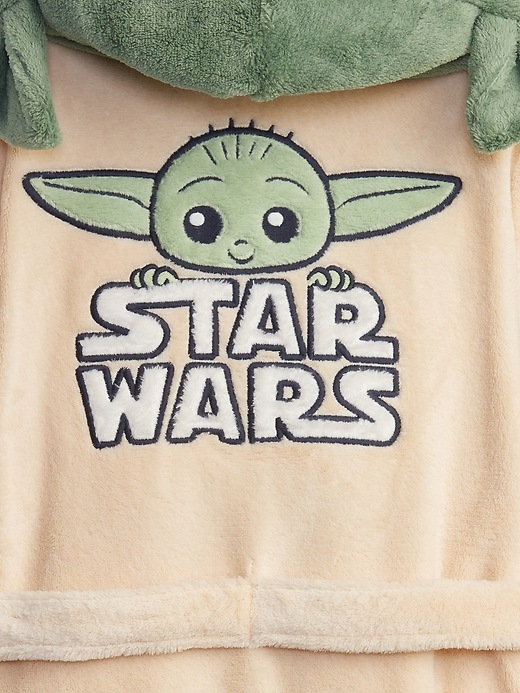 2 of 8 showing, with the color creme brulee beige of product Baby & Toddler Star Wars Little Rebel Robe