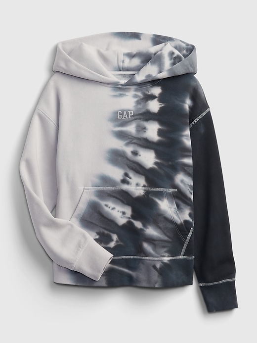 1 of 8 showing, with the color new off white of product Kids Dyed Gap Logo Hoodie
