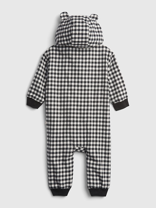 Image number 2 showing, Baby 100% Organic Cotton Flannel One-Piece
