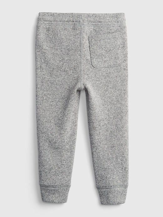 2 of 8 showing, with the color light grey of product Toddler Sweater Fleece Joggers