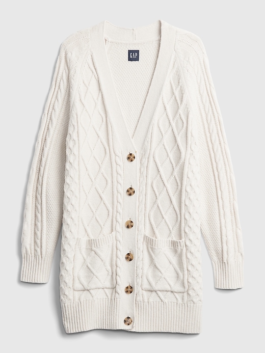 Image number 8 showing, Cable Knit Boyfriend Cardigan