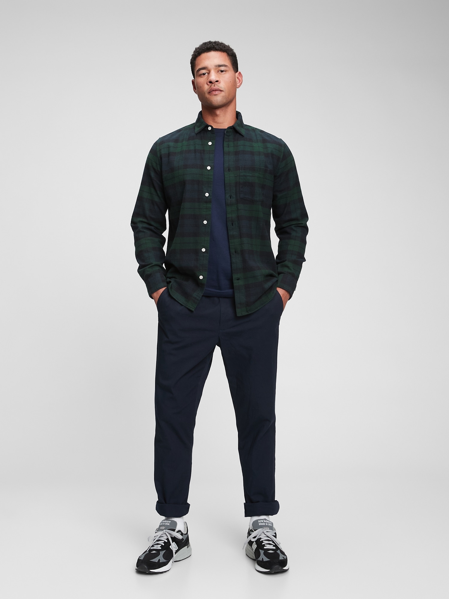 Gap 100% Organic Cotton Midweight Flannel Shirt