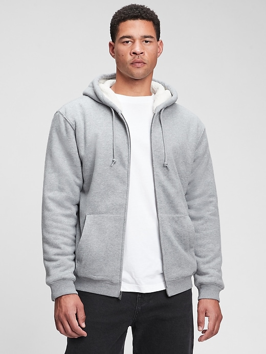 Gap mens sales sherpa hoodie