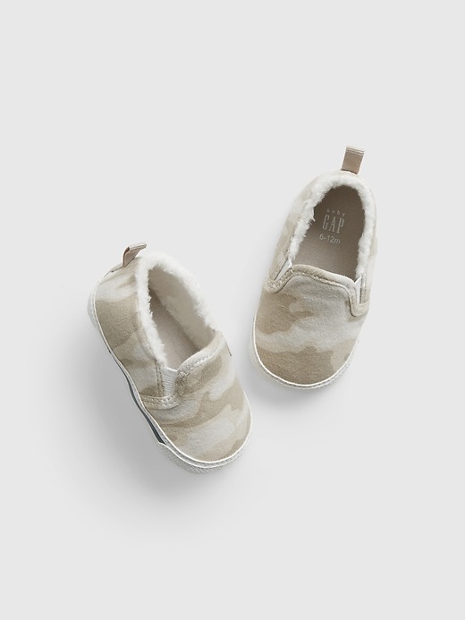 View large product image 1 of 1. Baby Sherpa Lined Slip-On Shoes
