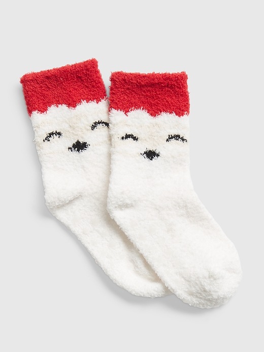 Toddler Cozy Santa Socks