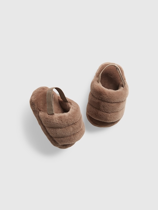 View large product image 1 of 1. Baby Furry Slide Slippers