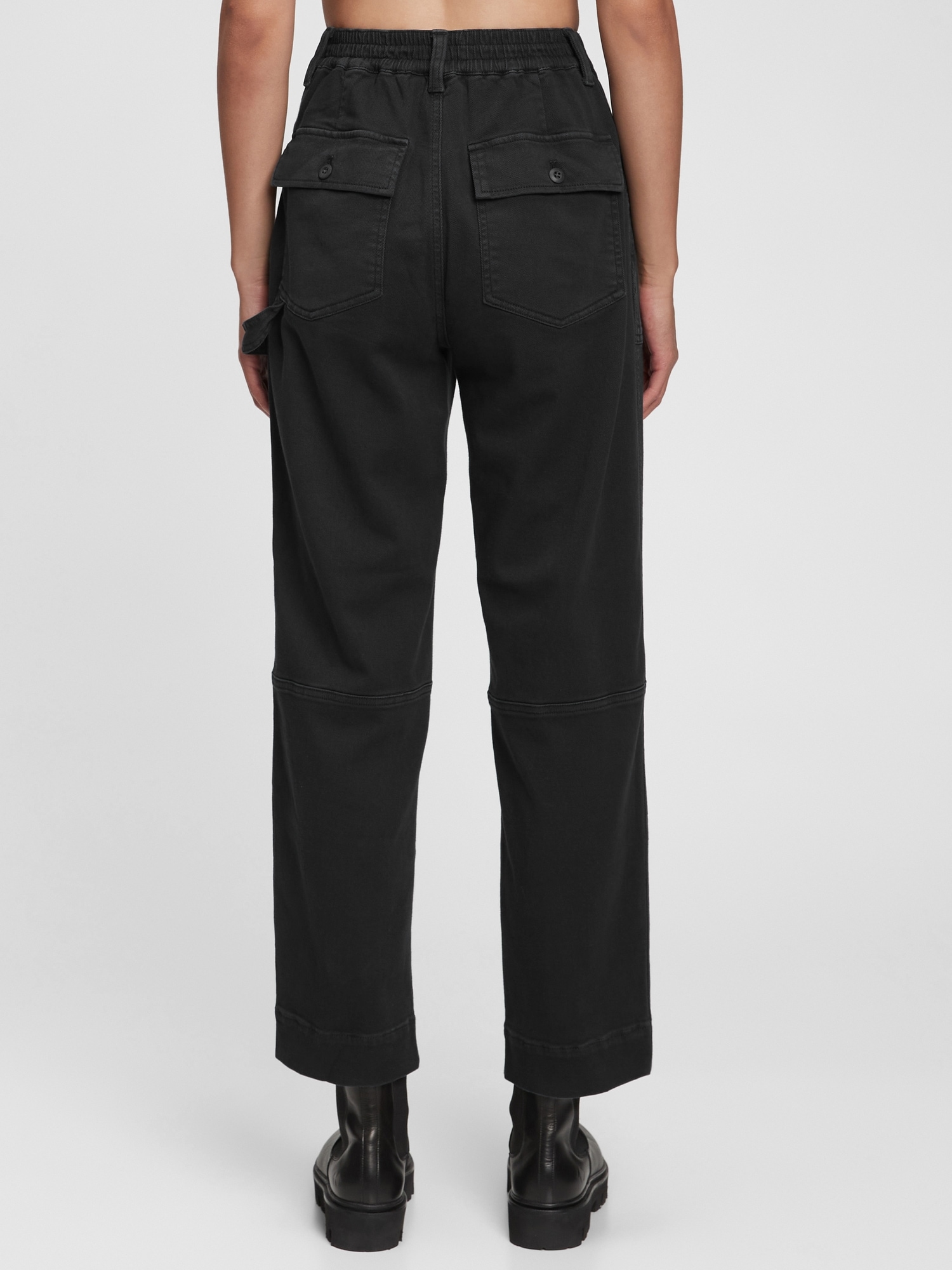 High Rise Carpenter Straight Leg Pants 