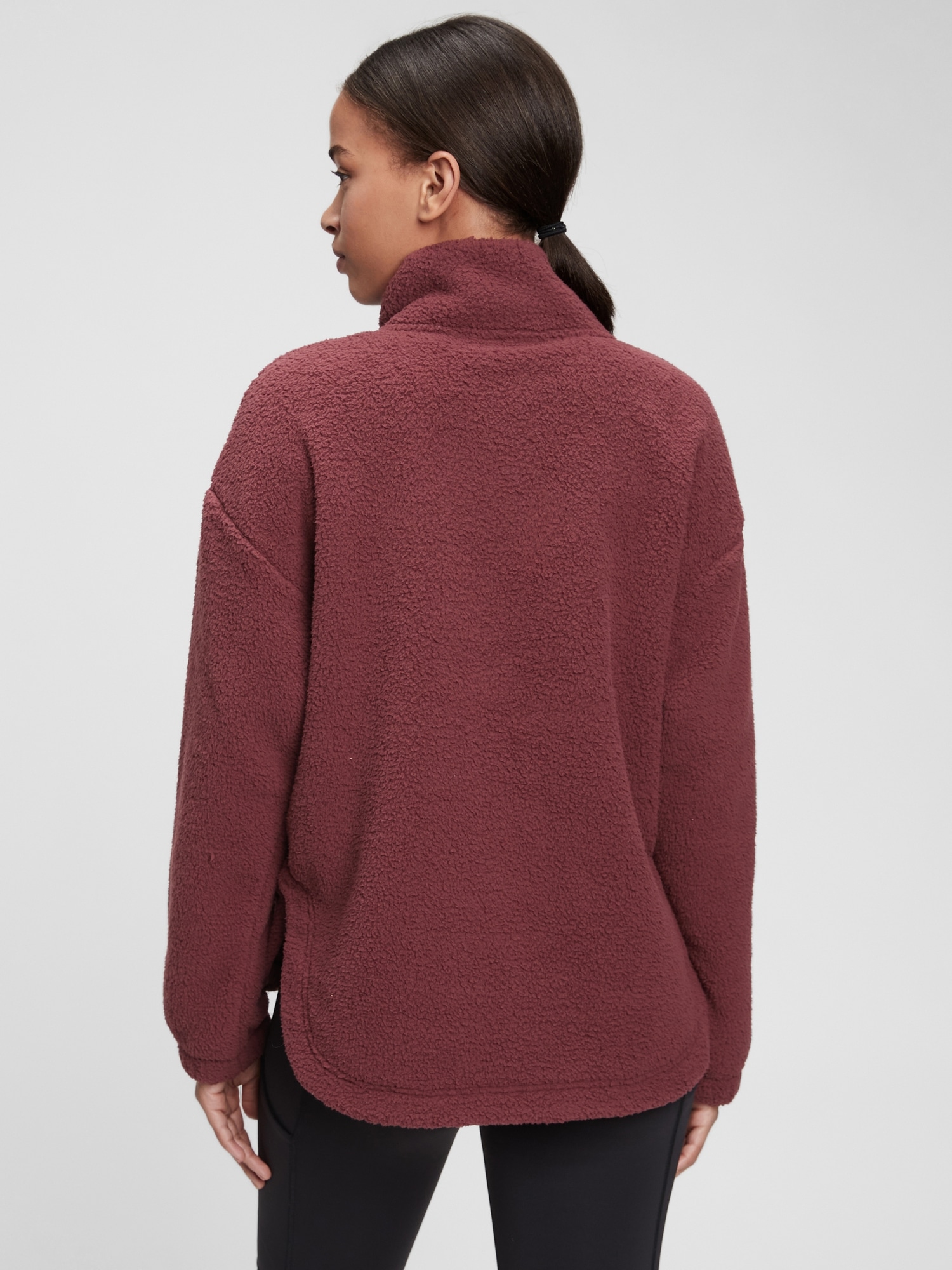 gap sherpa sweatshirt