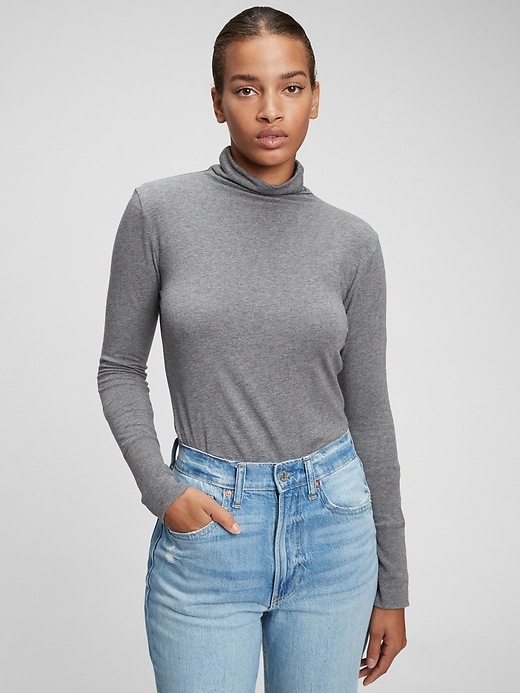 Image number 6 showing, Featherweight Funnel-Neck T-Shirt