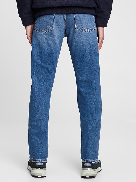 2 of 8 showing, with the color medium wash of product 365Temp Performance Slim Jeans in GapFlex