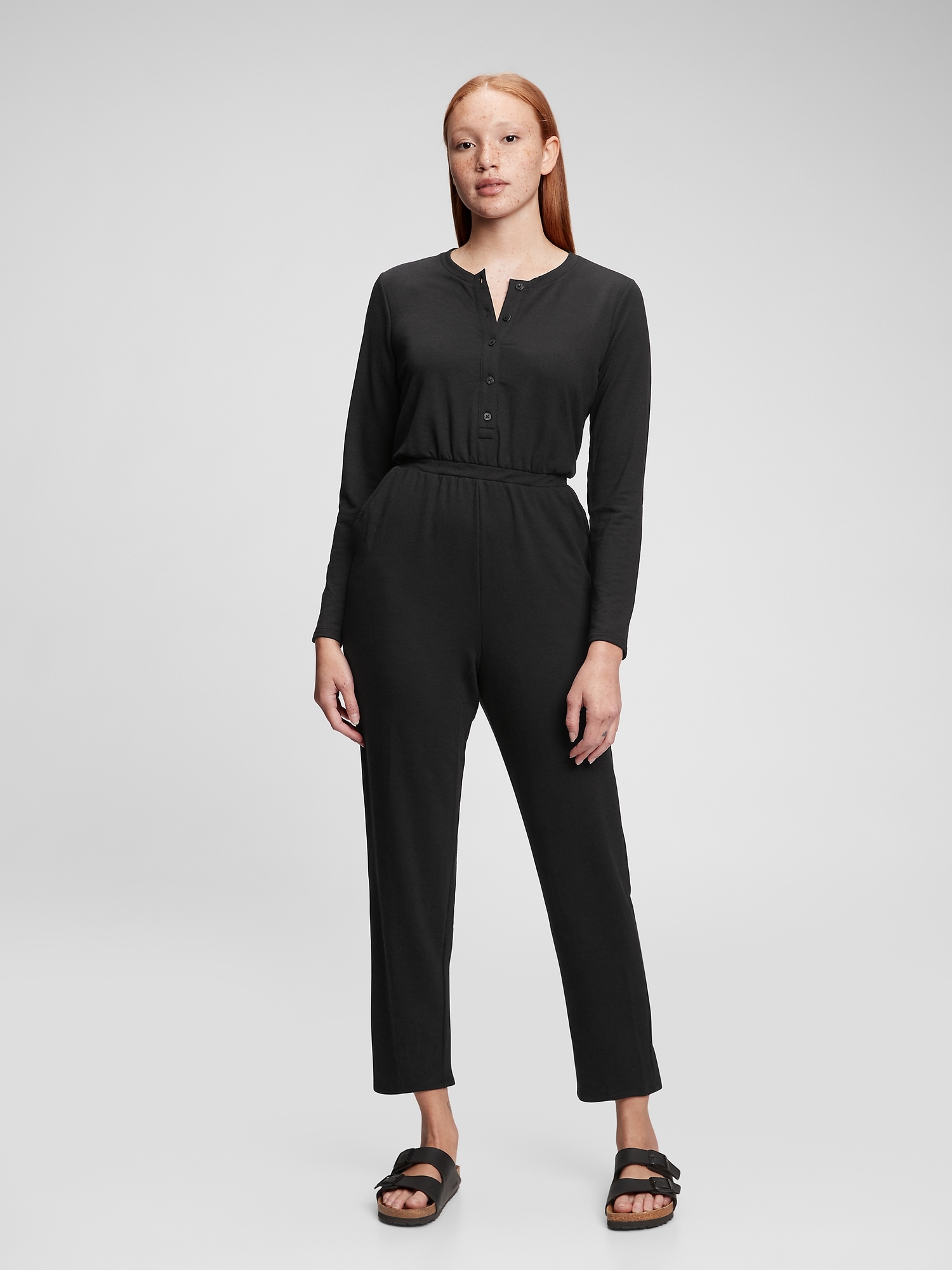 Henley Jumpsuit Gap