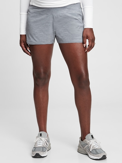 Image number 5 showing, Maternity GapFit Wide Waistband 3.5" Running Shorts