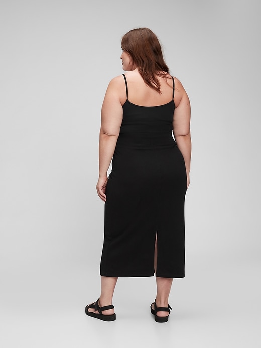 2 of 8 showing, with the color true black of product Knit Midi Skirt