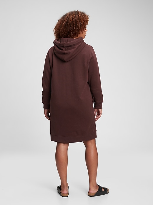 2 of 8 showing, with the color purple eggplant of product Hoodie Sweatshirt Dress