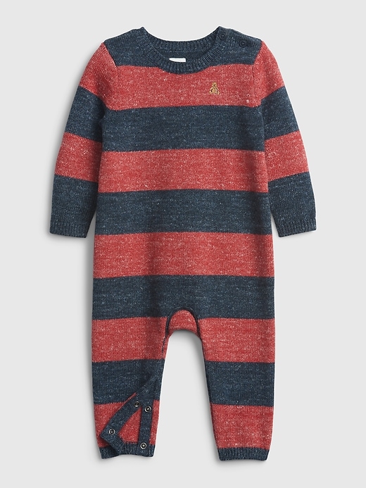 Image number 1 showing, Baby Stripe Sweater One-Piece