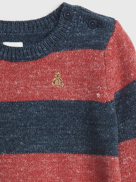 Image number 3 showing, Baby Stripe Sweater One-Piece