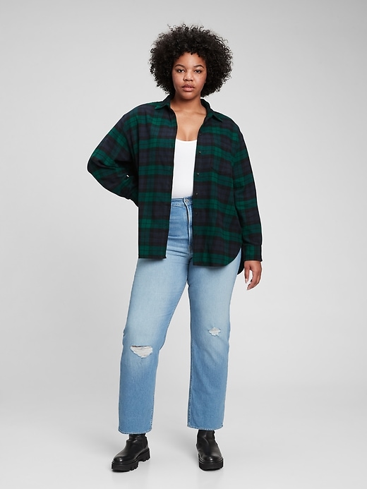 Image number 6 showing, Oversized Flannel Shirt