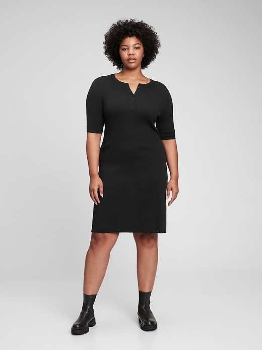 Image number 6 showing, Sweater Henley Dress