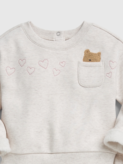 Image number 3 showing, Baby Cozy Sherpa Lined 2-Piece Outfit Set