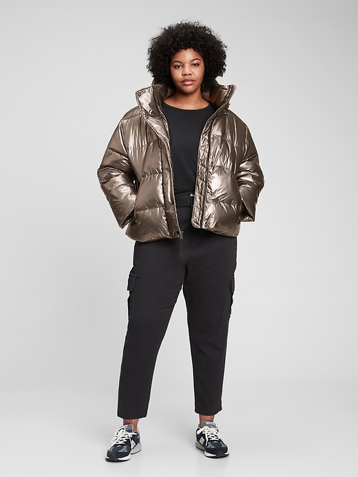 Image number 6 showing, Heavyweight Cropped Oversized Puffer Jacket