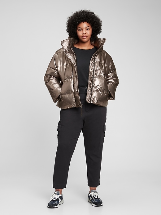 Heavyweight Cropped Oversized Puffer Jacket | Gap