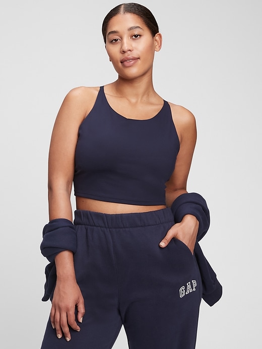 Image number 4 showing, GapFit Recycled Power Longline Sports Bra