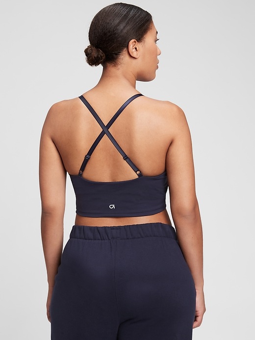 Image number 5 showing, GapFit Recycled Power Longline Sports Bra