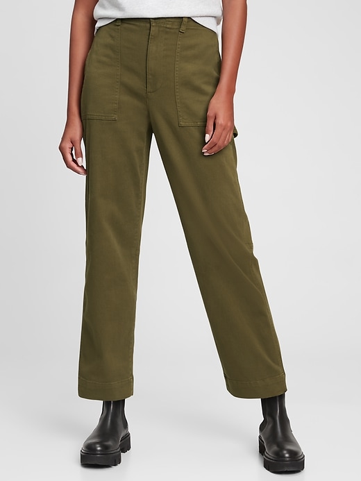 Image number 1 showing, High Rise Carpenter Straight Leg Pants