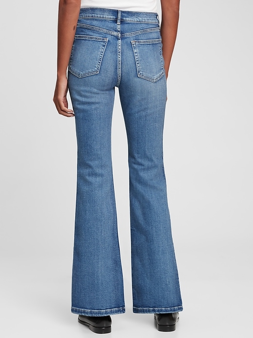 Image number 2 showing, High Rise Flare Jeans with Washwell