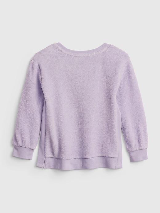View large product image 2 of 3. Toddler Oversized Brushed Fleece Sweatshirt