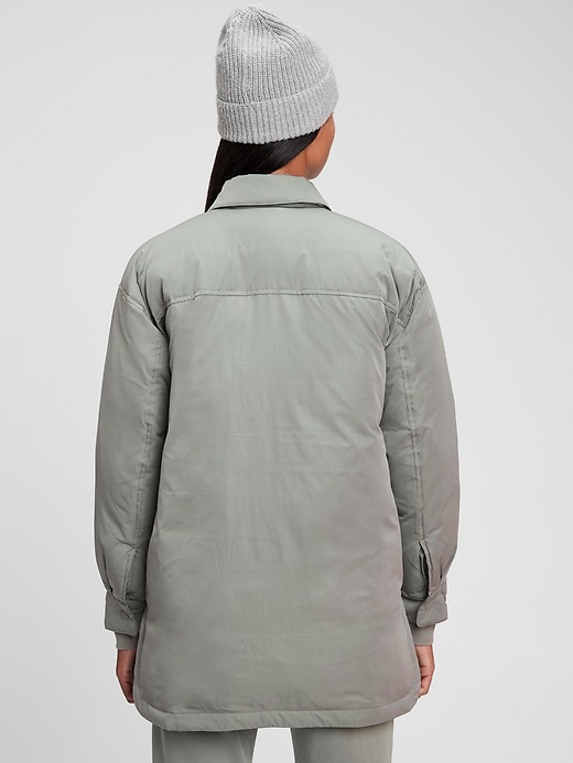 Image number 2 showing, Oversized Recycled Puffer Shirt Jacket 