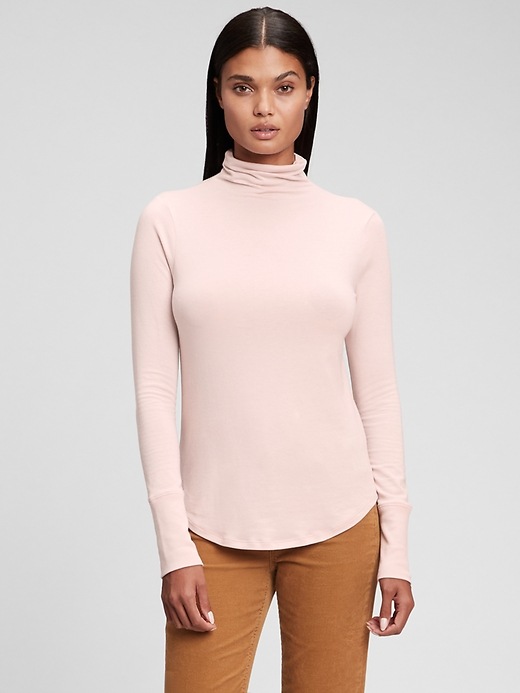 Image number 1 showing, Featherweight Funnel-Neck T-Shirt