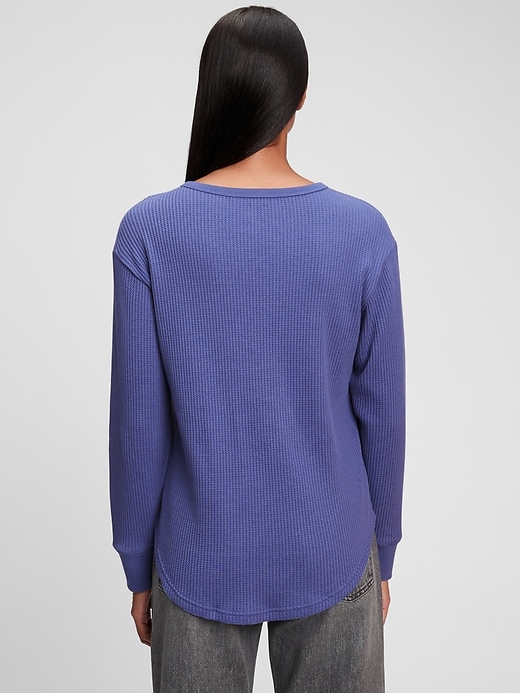 Image number 2 showing, Waffle-Knit Tunic T-Shirt