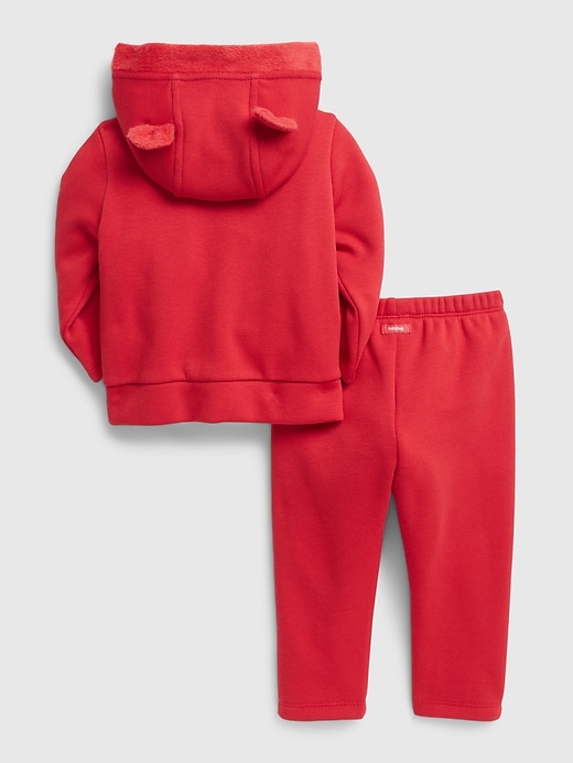 Image number 2 showing, Baby Cozy Hoodie Outfit Set