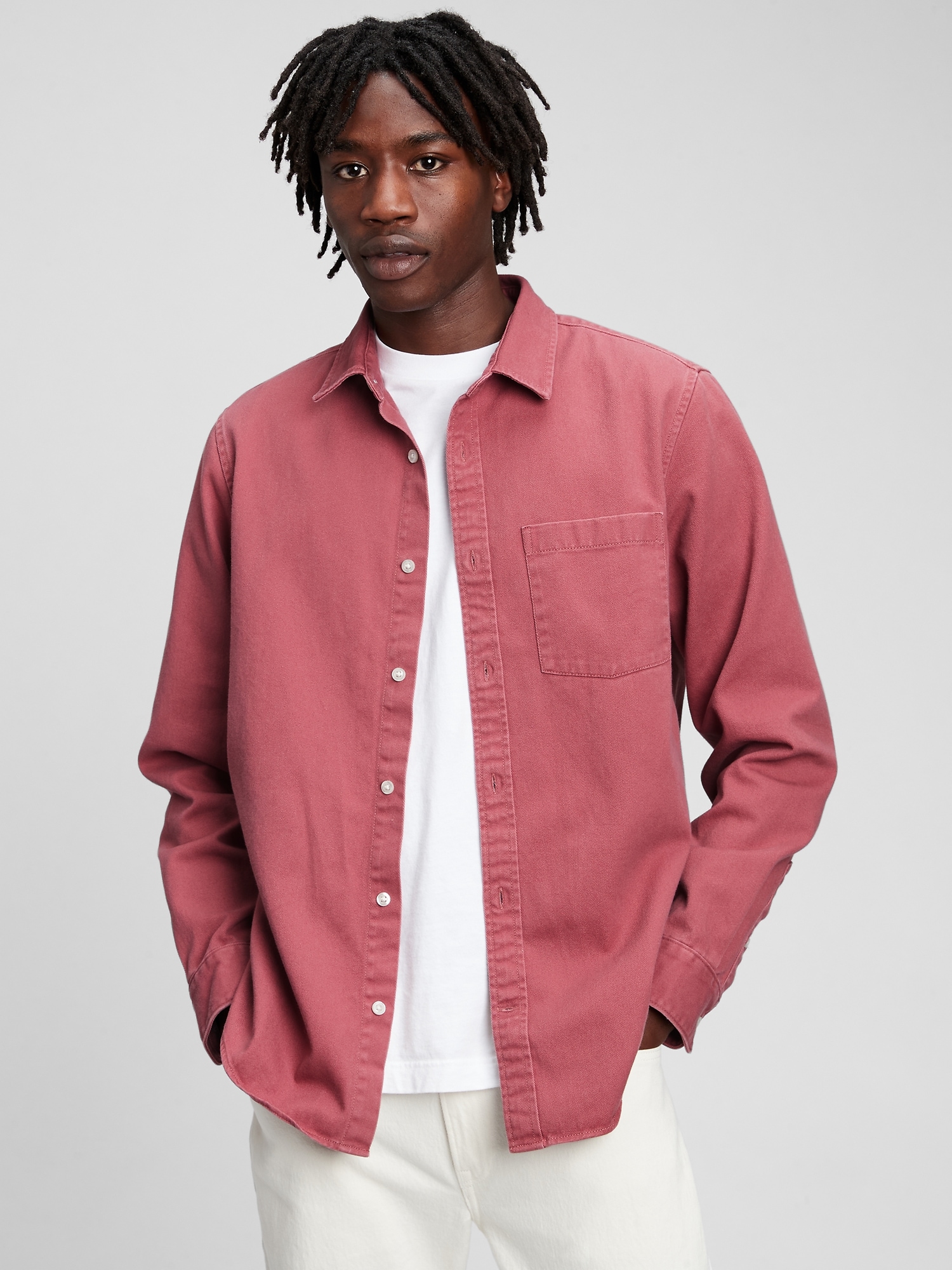 shirt gap between buttons