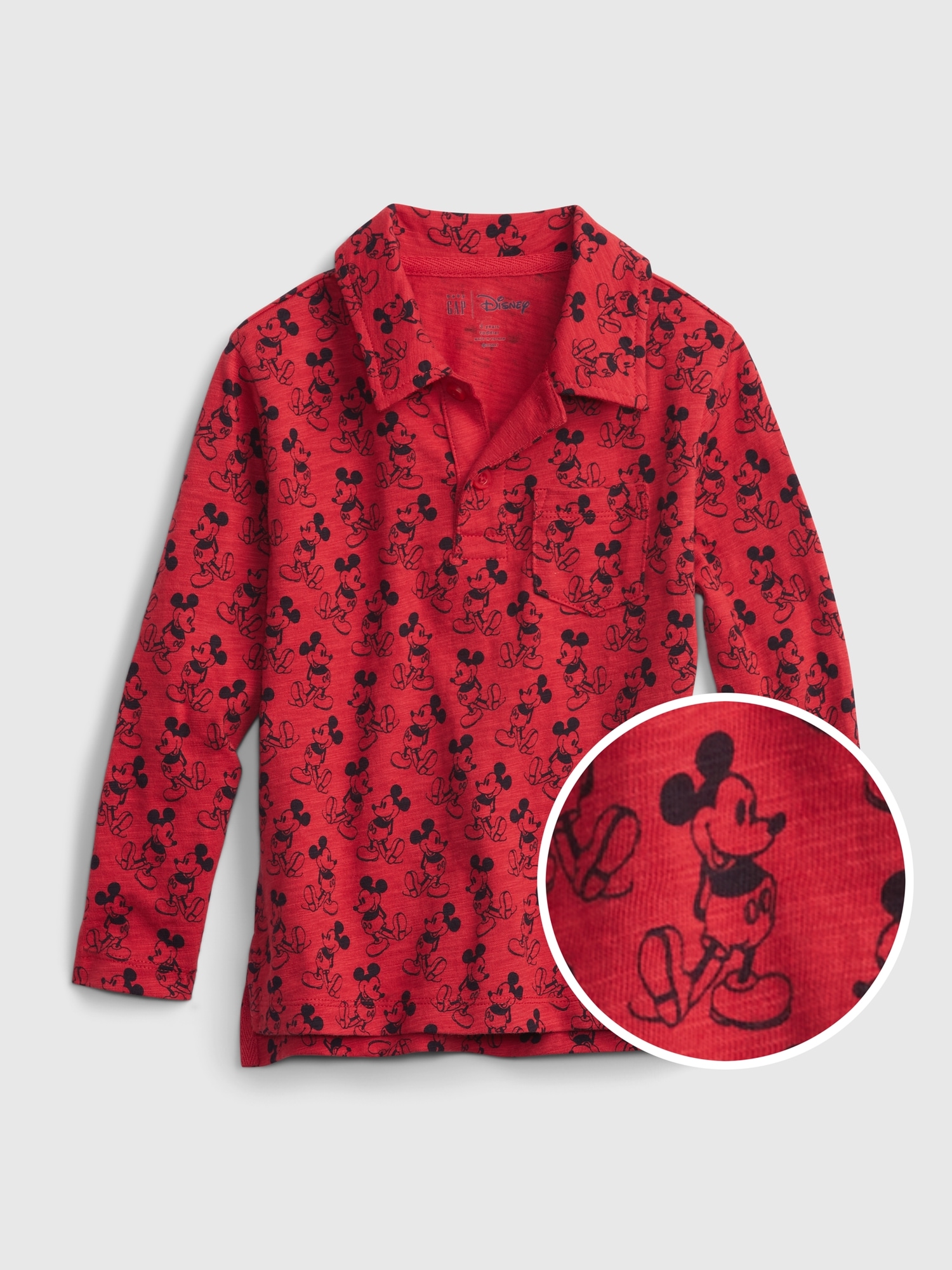 babyGap Disney Mickey Mouse Print Polo Shirt Gap
