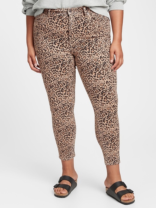 Gap High Rise Universal Print Legging Jeans with Washwell