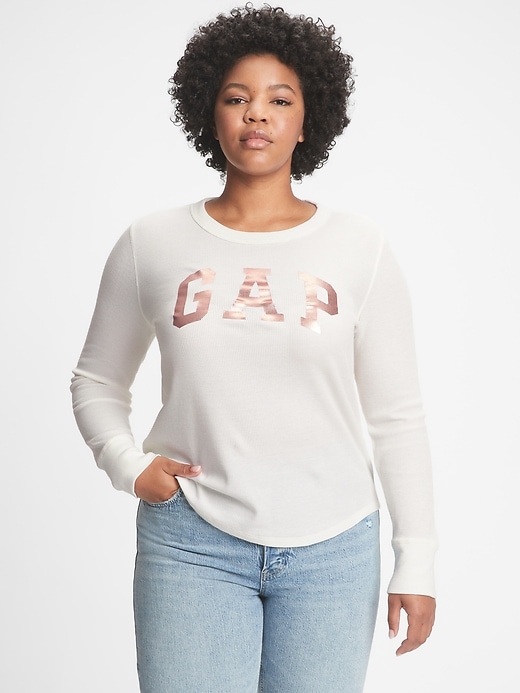 Gap Gap Logo Waffle-Knit T-Shirt