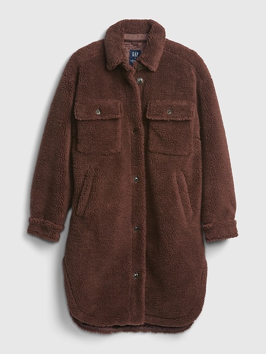 Image number 8 showing, Oversized Sherpa Shirt Jacket