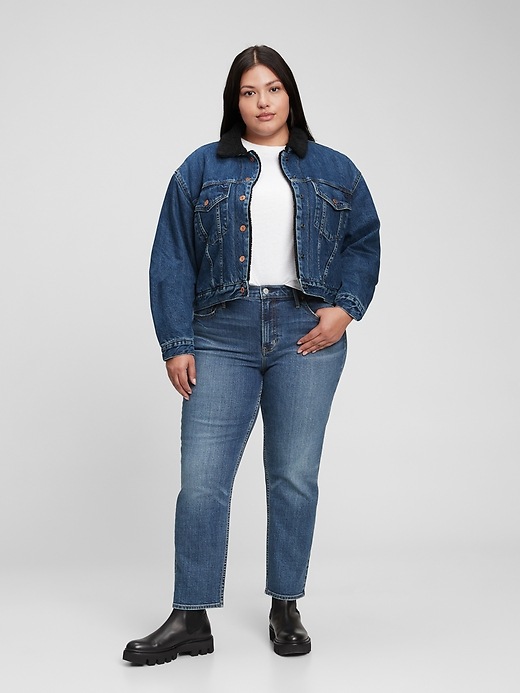 Image number 6 showing, '90s Denim Sherpa Icon Jacket